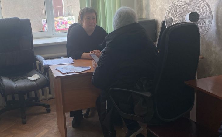 Евгения Боровикова на встрече с жителями Ключевского района