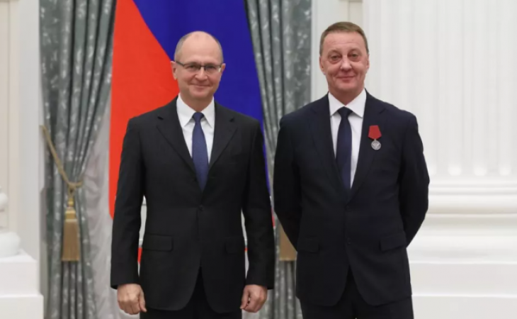 Награждение Вячеслава Франка