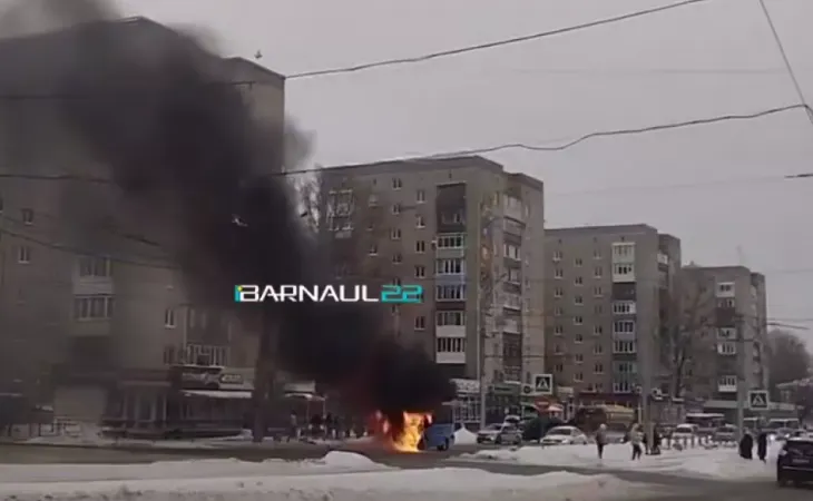 Горящая маршрутка