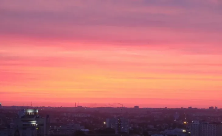 Закат над Барнаулом 