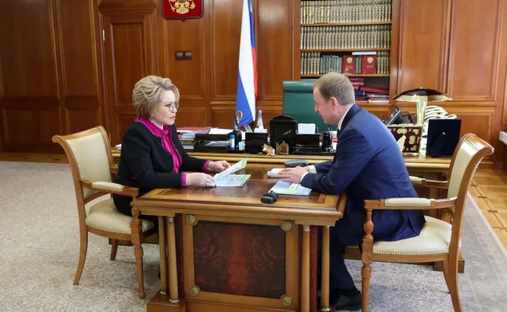 Валентина Матвиенко и Виктор Томенко