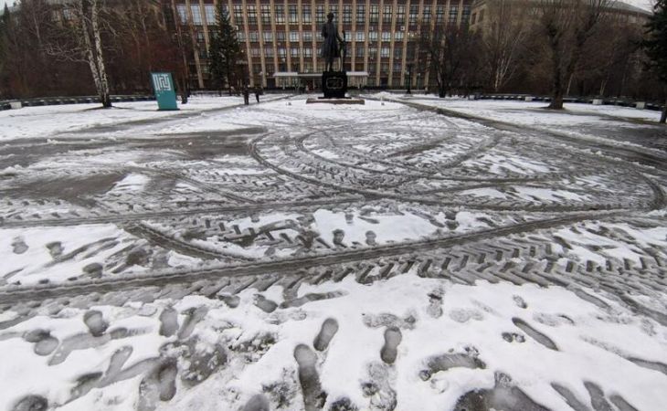 Слякоть в Барнауле 