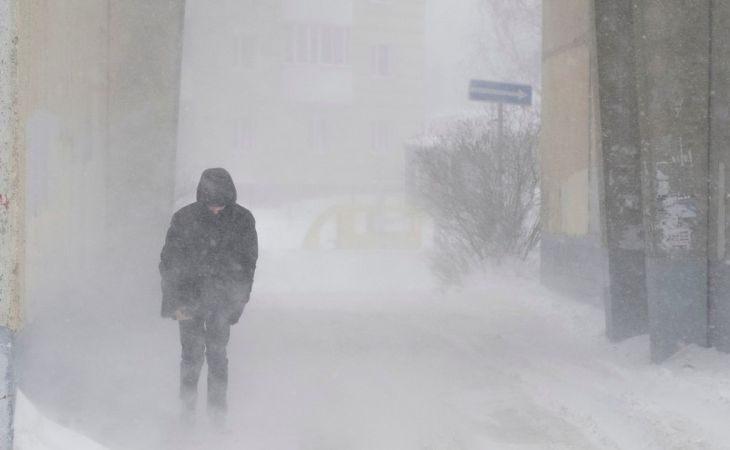 Барнаул. Метель