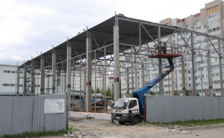 Строительство нового ТЦ 
