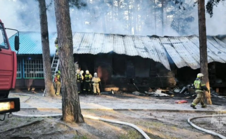 Пожар в детском лагере