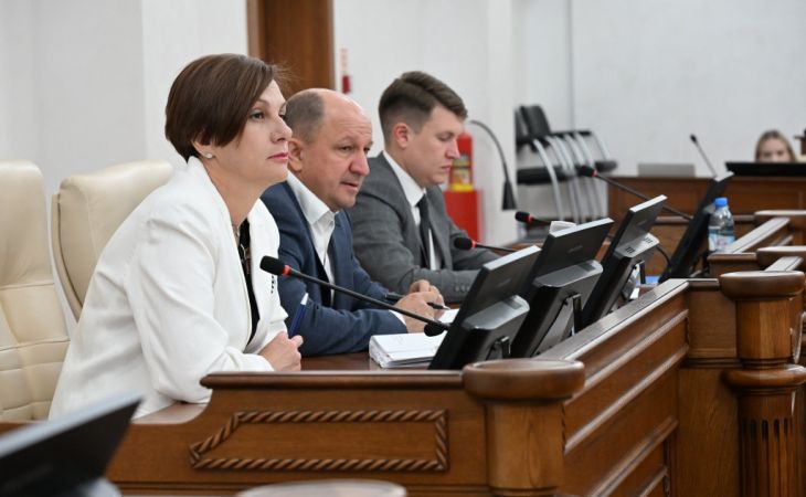 Депутаты Татьяна Ильюченко, Сергей Приб и Денис Голобородько