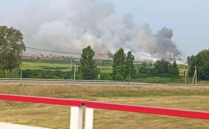 Пожар на бийском полигоне 