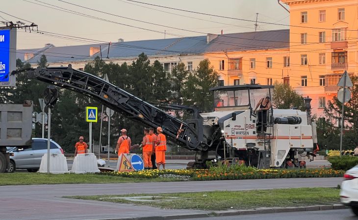Ремонт дороги на Ленина