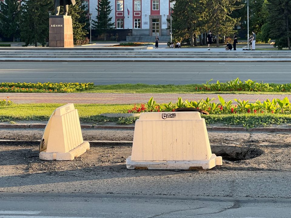 Ремонт дороги на Ленина
