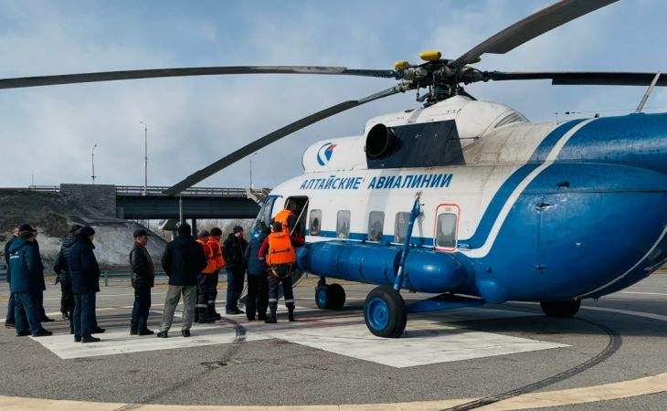 Тренировка по взрывам ледовых заторов
