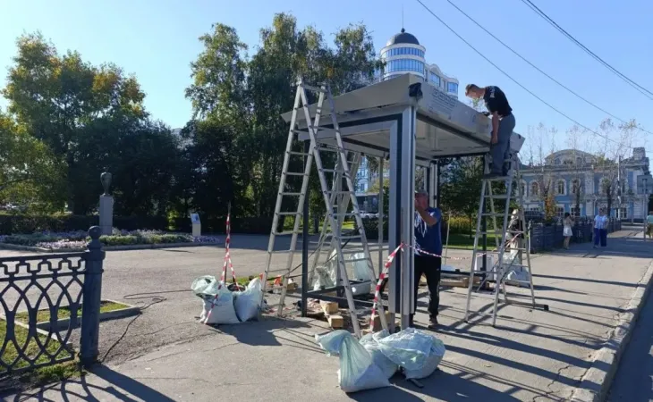 Установка павильонов