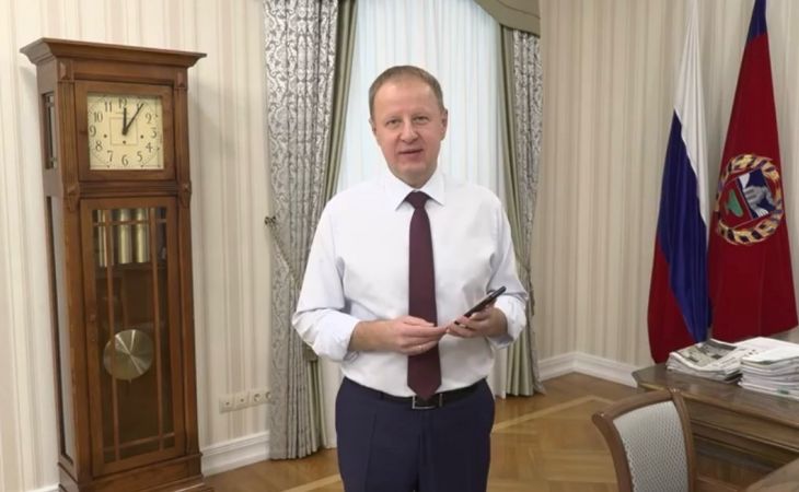 Скриншот из видеообращения губернатора