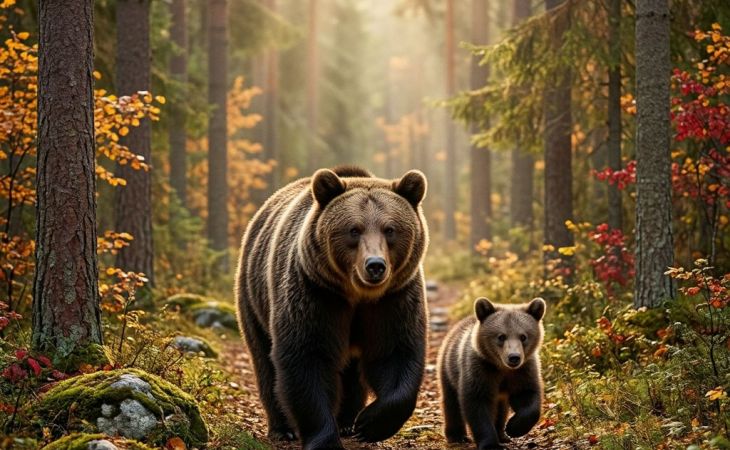 Медведи в лесу
