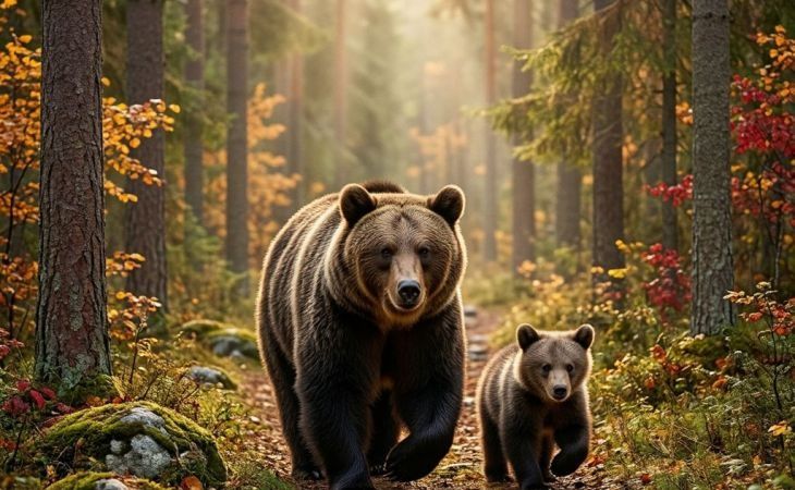 Медведи в лесу