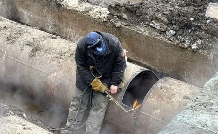 Коммунальная авария на ул. Попова
